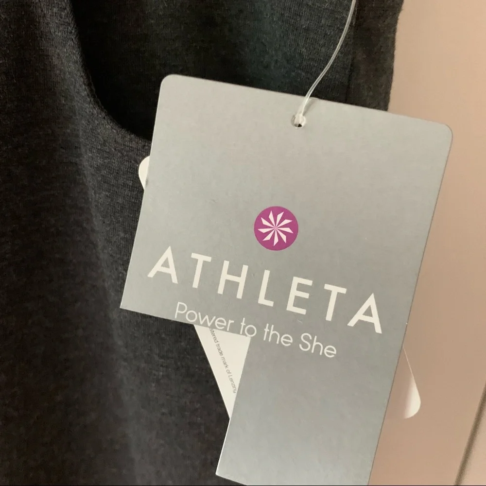 NWT ATHLETA Charcoal Grey Ponte Skinny Pant Sz 10